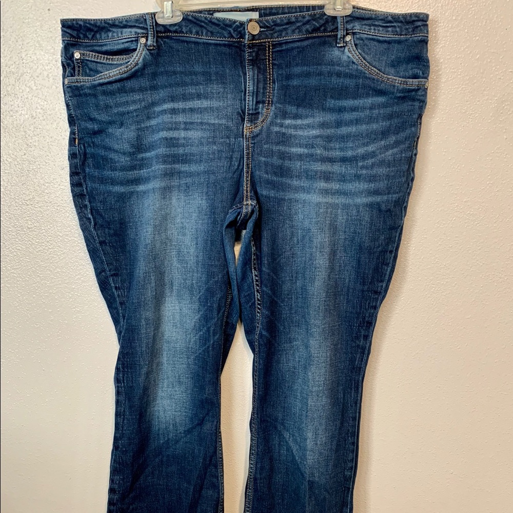 Maurices 24W Boot Leg Dark Wash Jeans